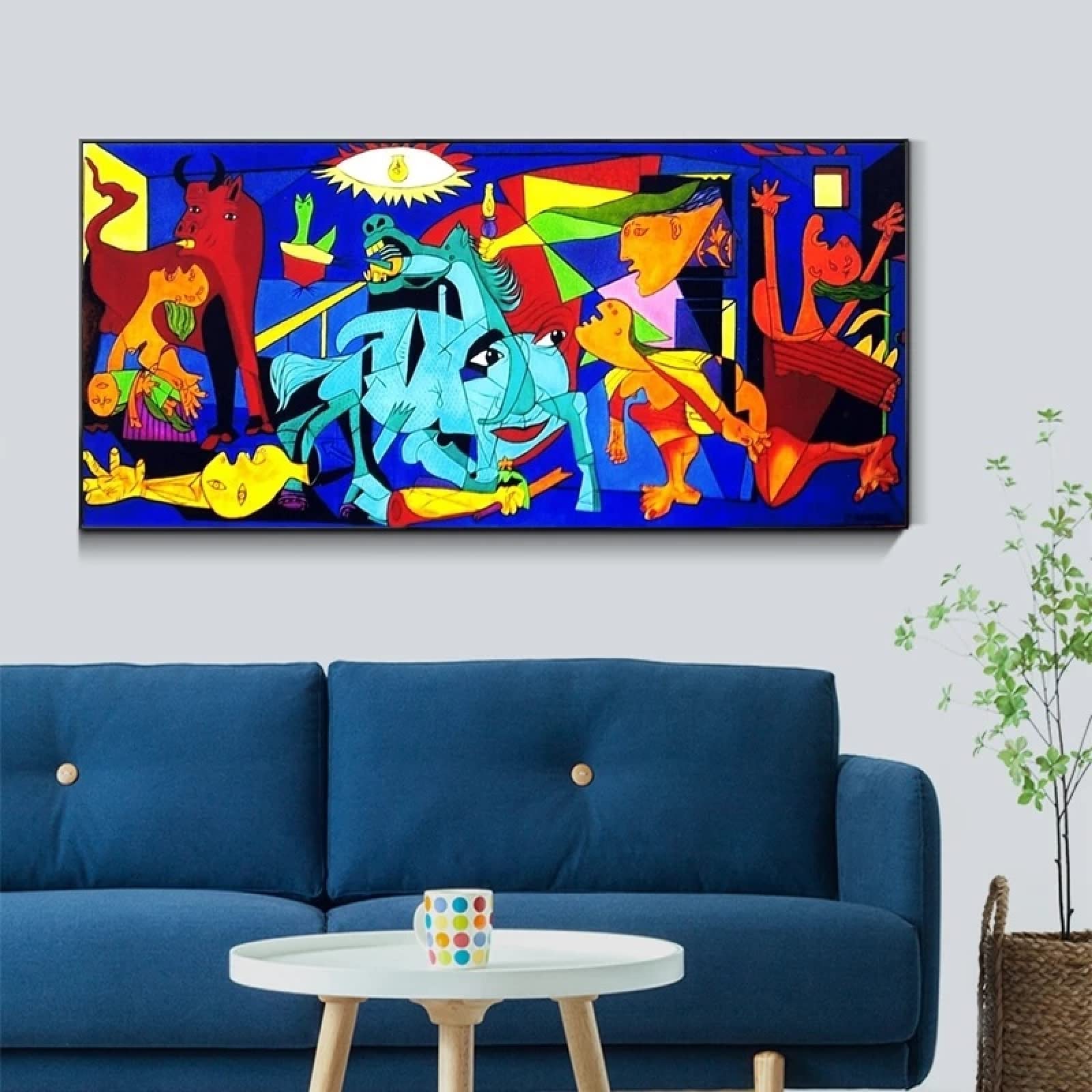 Amazon.co.jp: ヨーロッパの有名な絵画 ピカソ ゲルニカ カラフル
